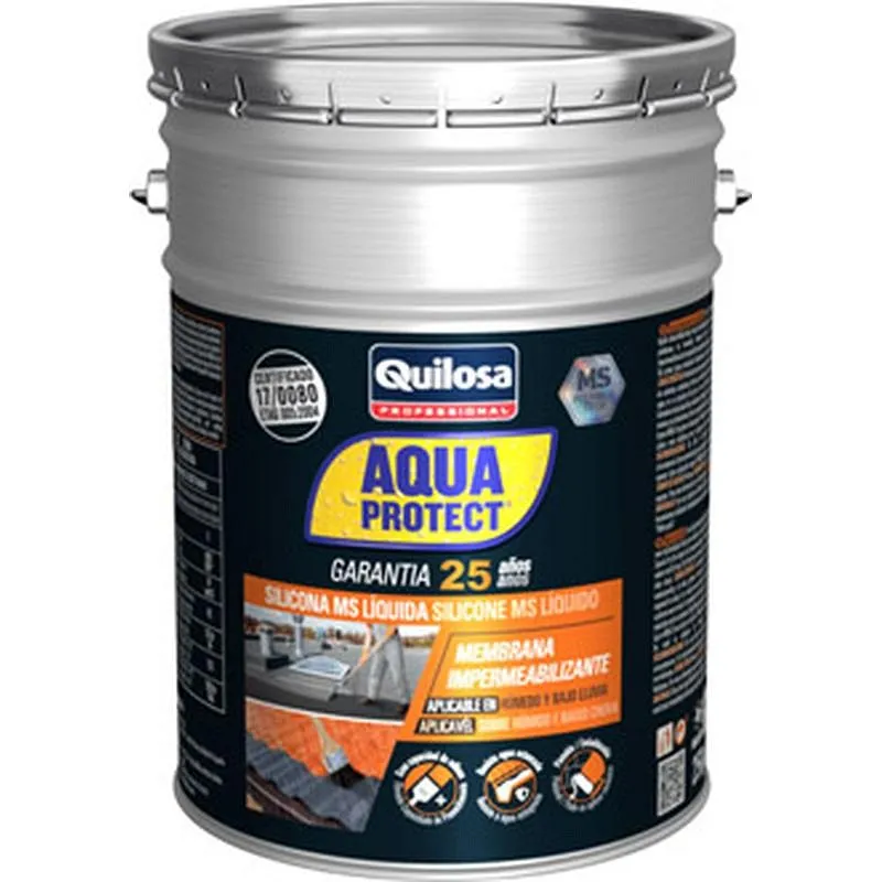 Compra SILICONA LIQUIDA IMPERMEABILIZANTE MS AQUA PROTECT 1 KG NEGRO QUILOSA 10042284 al mejor precio
