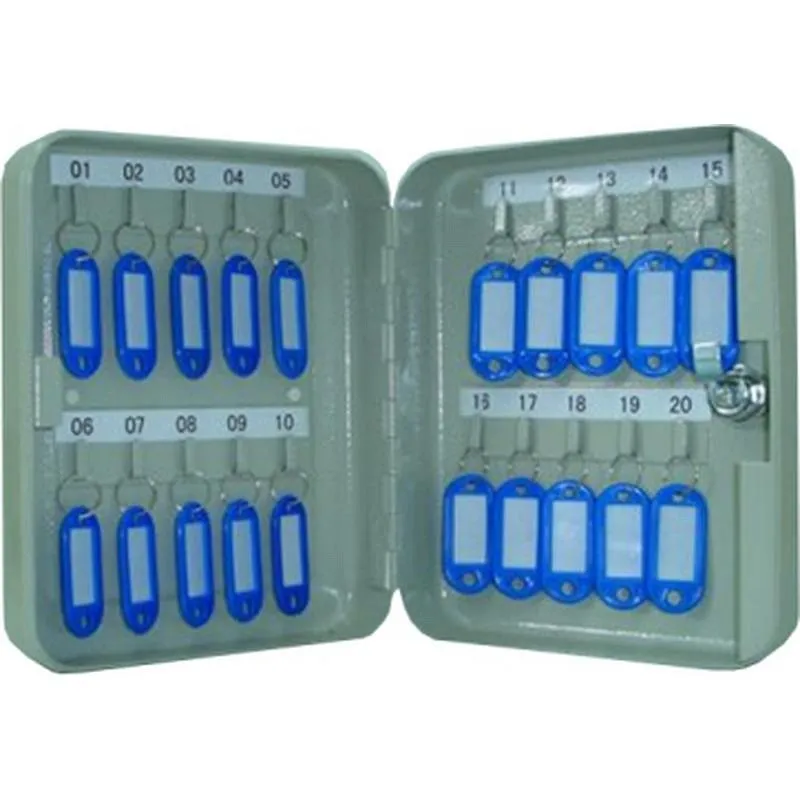 Compra ARMARIO PARA LLAVES 20 LLAVES GRIS METALICO KYLATE VH99767 al mejor precio