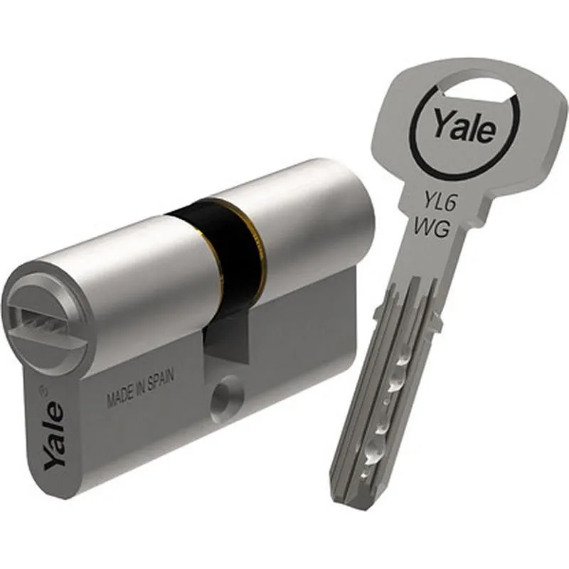 Compra CILINDRO YL6 LEVA LARGA, 30-40 LATON, 5 LLAVES YALE YL63040LT al mejor precio