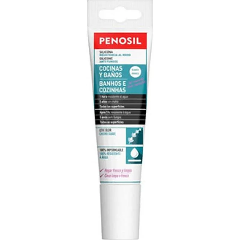 Compra SILICONA NEUTRA COCINAS Y BAÑOS 100 ML BLANCO PENOSIL 16116878T03F03 al mejor precio