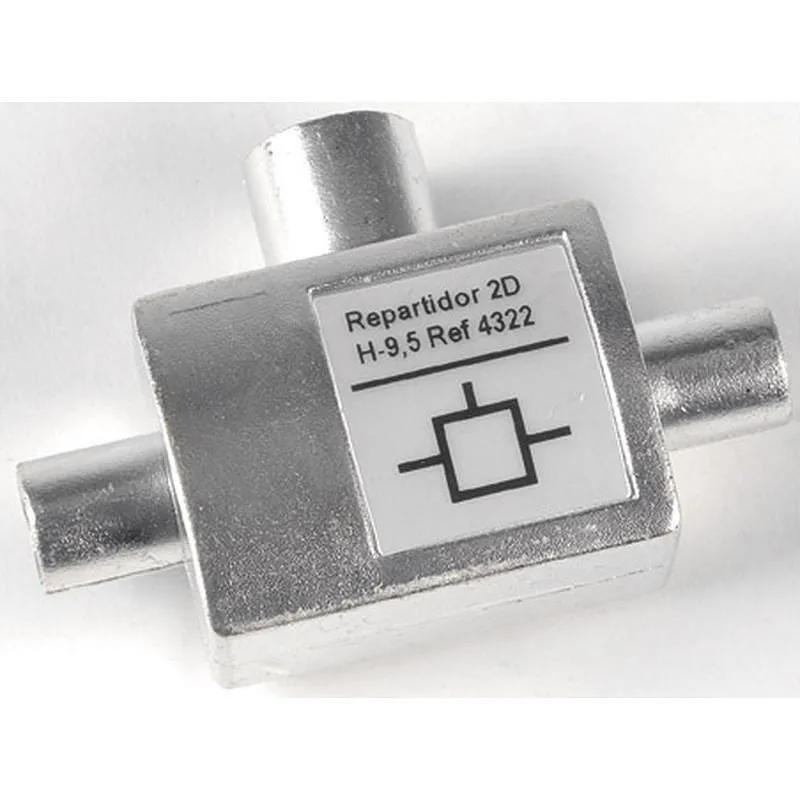 Compra REPARTIDOR ANTENA COAXIAL 1 HEMBRA 2 MACHOS 9,5MM TELEVES TELEVES 4322 al mejor precio