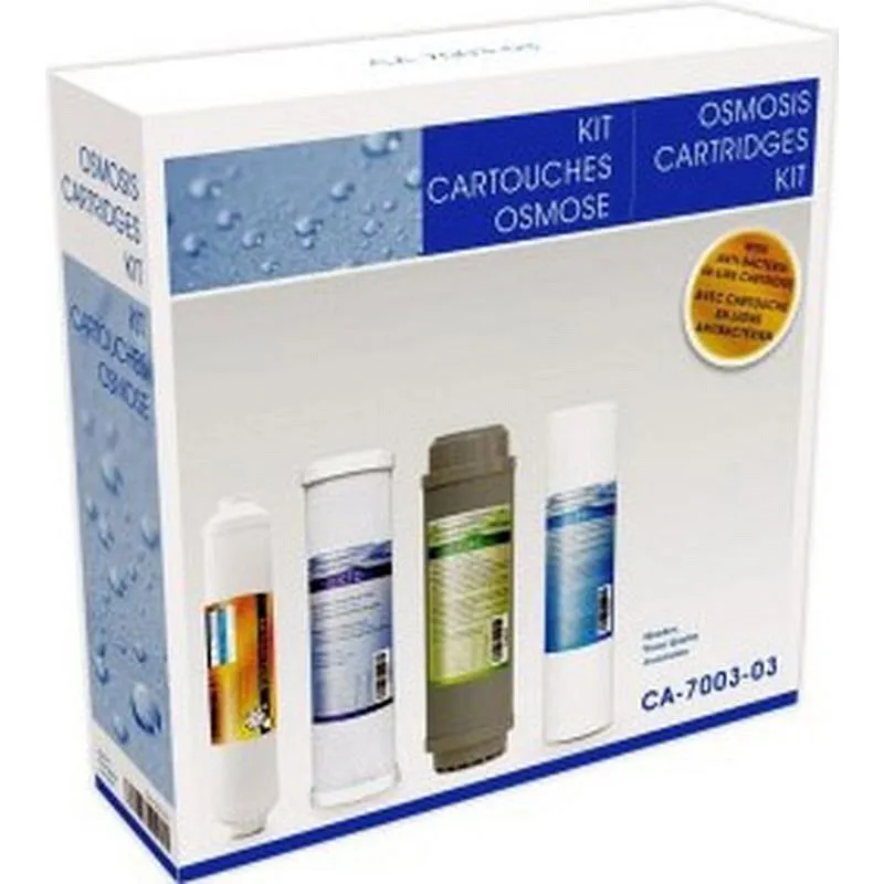 Compra CARTUCHO OSMOSIS SEDIMENTOS HIDROWATER NEREO KIT4 CARBON GAC HIDROWATER CA-7003-03 al mejor precio
