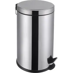 Compra CUBO BASURA INOX CON PEDAL 20LT-29X44CM VIVAHOGAR VH125302 al mejor precio