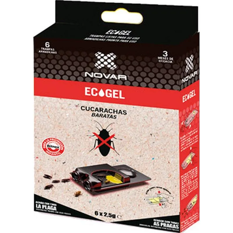 Compra TRAMPA ECOGEL CUCARACHAS 6 UDS 15 GR NOVAR 4026 al mejor precio