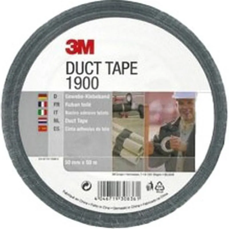 Compra CINTA AMERICANA 1900 50 M X 50 MM NEGRO 3M 7000071798 al mejor precio