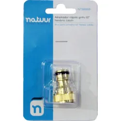 Compra ADAPTADOR RIEGO RAPIDO LATON HEMBRA 1/2" NATUUR NT98868 al mejor precio