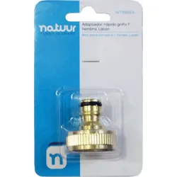Compra ADAPTADOR RIEGO RAPIDO LATON HEMBRA 1" NATUUR NT98869 al mejor precio