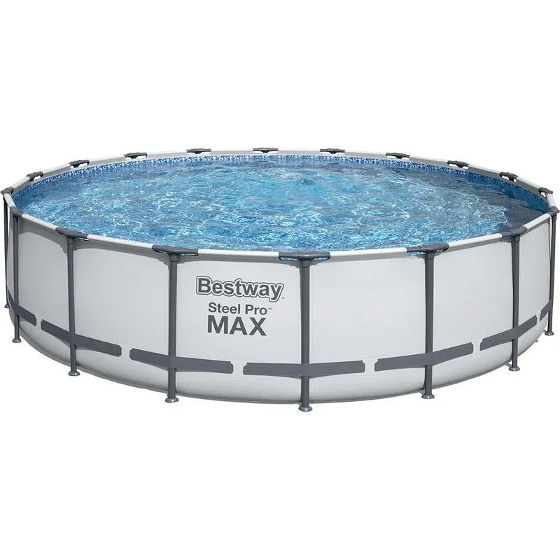 Compra PISCINA REDONDA DESMONTABLE STEEL PRO MAX 23.062 L DEPURADORA CARTUCHO TIPO III diametro549X122CM BESTWAY 56462 al mejor precio