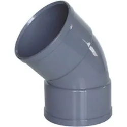 CODO EVACUACION PVC H-H 45º...