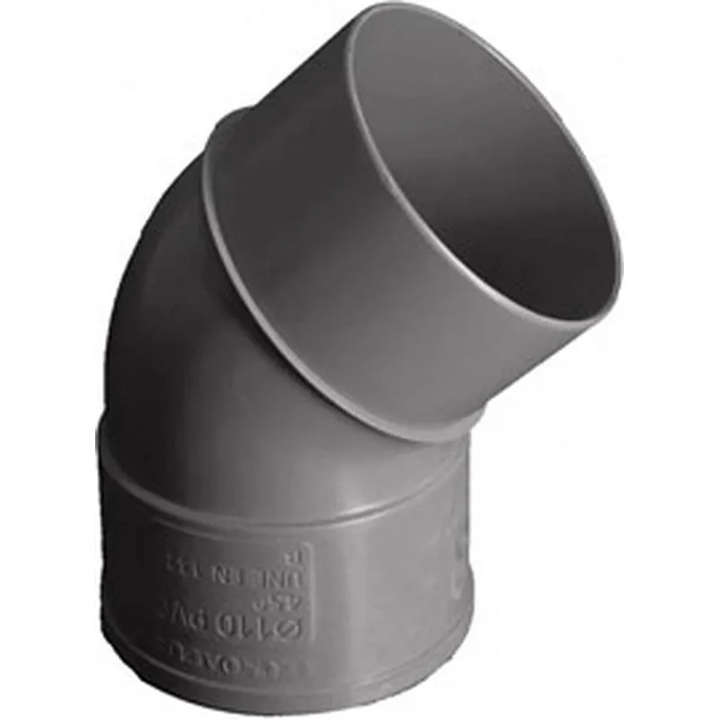 Compra CODO EVACUACION PVC M-H 45º diametro 125MM HIDROTECNOAGUA 52036 al mejor precio