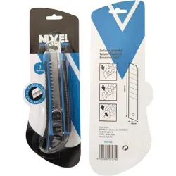 Compra CUTER 18 MM BIMATERIAL AUTOBLOQUEO, INCLUYE 3 CUCHILLAS NIVEL 1001580 al mejor precio