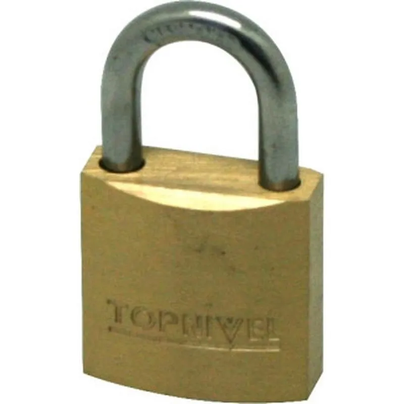 Compra CANDADO ARCO NORMAL NIVEL 25 MM LATON NIVEL NV101894 al mejor precio