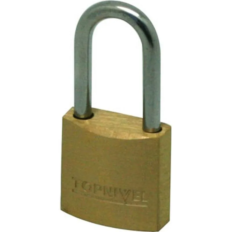 Compra CANDADO ARCO LARGO NIVEL 25 MM LATON NIVEL NV101900 al mejor precio