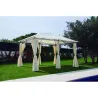 Compra PERGOLA JARD 3X4 MT MET BEI CON CORTINAS NT102958 IMPORT NT102958 al mejor precio