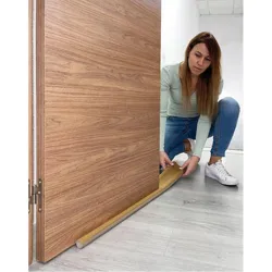 Compra BURLETE BAJO PUERTA DOBLE ROLLO PVC 95 CM MARRON BUECASA 110031 al mejor precio