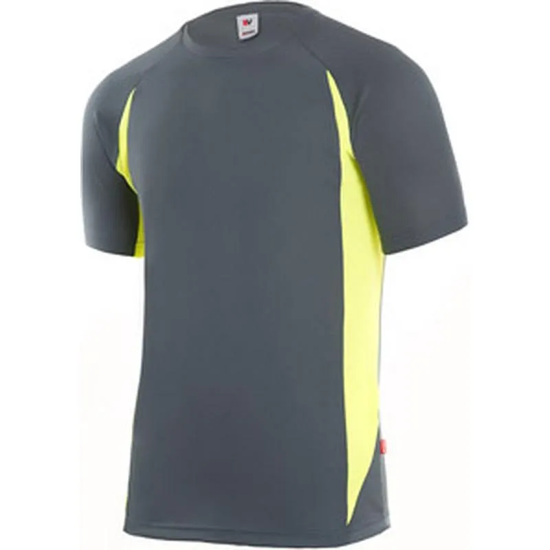 Compra CAMISETA TECNICA POLIESTER GRIS / AMARILLO FLUOR TALLA XXL VELILLA 105501_ 08_20_XXL al mejor precio