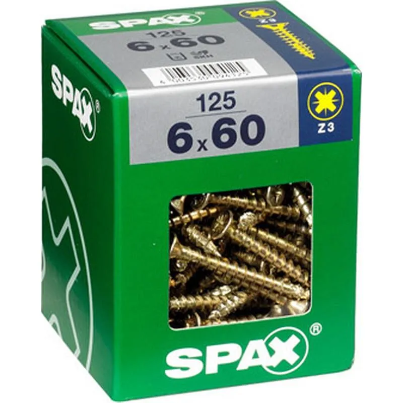 Compra TORNILLO MADERA CABEZA PLANA POZI BICROMATADO 5 X 50 CAJA XL 50 UNID SPAX 4081020500508 al mejor precio