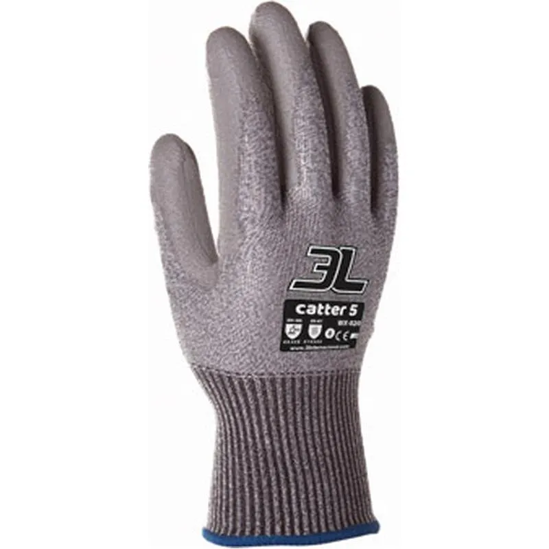 Compra GUANTE ANTICORTE PFG RECUBIERTO POLIURETANO CATTER 5 TALLA 8 3L WX-020 al mejor precio