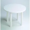 MESA REDONDA RESINA diametro 90 CM BLANCO GARDEN LIFE 4024