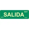 Compra CARTEL SEÑAL 105X300MM LUMINISCENTE PVC SALIDA NORMALUZ NORMALUZ B12104 al mejor precio