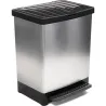 Compra CUBO BASURA CON PEDAL PLASTICO METALIZADO 25 LT TATAY 1020100 al mejor precio