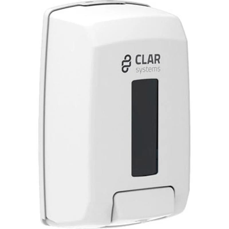 Compra DISPENSADOR JABON BAÑO 1100 ML HIDROALCOHOLICO 225 X 130 X 95 MM BLANCA CLAR SYSTEMS J1100PB al mejor precio
