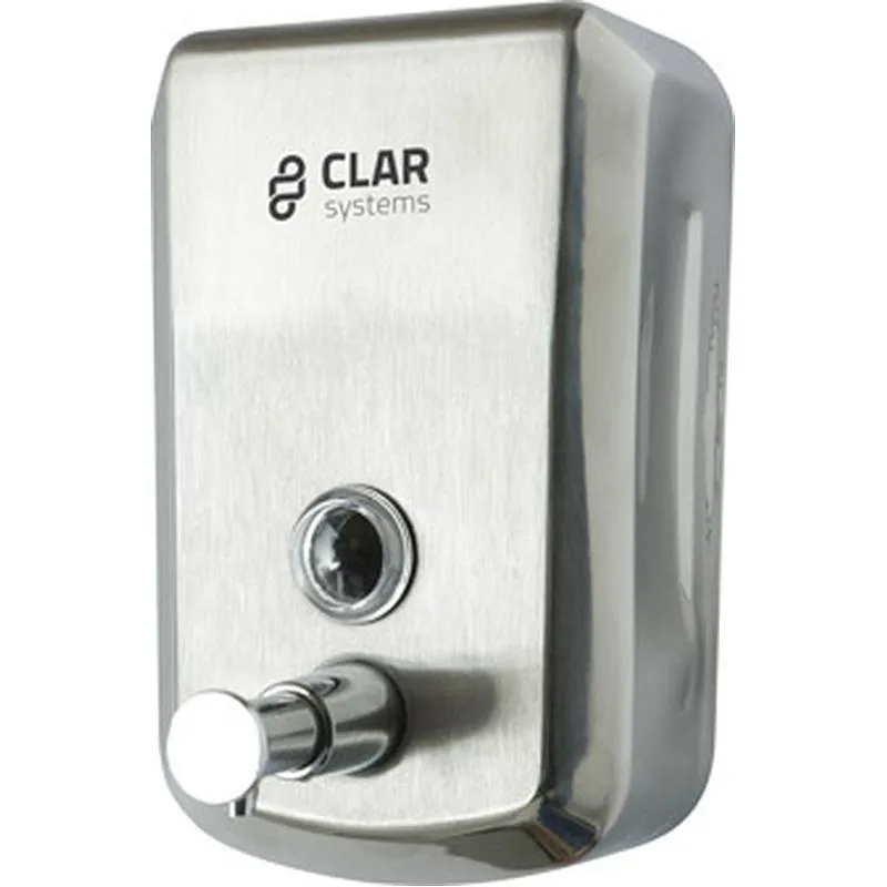 Compra DISPENSADOR JABON BAÑO ACERO 800 ML 115 X 178 X 57 MM INOX CLAR SYSTEMS J4080AI al mejor precio