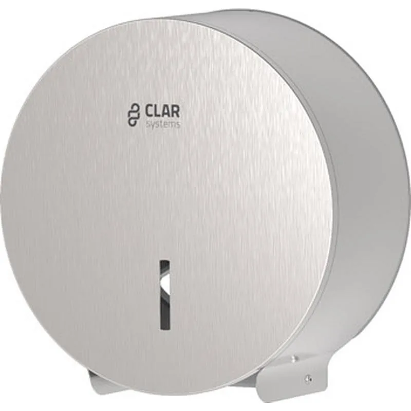 Compra PORTARROLLO PAPEL HIGIENICO BAÑO INDUSTRIAL 275 X 275 X 125 MM ACERO INOX SATINADO CLAR SYSTEMS P4200SA3 al mejor precio