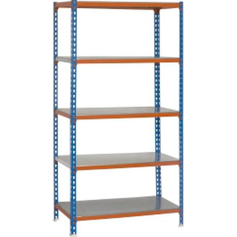 Compra ESTANTERIA METAL 5 ESTANTES METALICOS SIN TORNILLOS 200 X 110 X 50 CM AZUL/NARANJA 200KG/EST SIMONRACK 457100024201155 al mejor precio