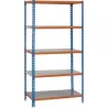 Compra ESTANTERIA METAL 5 ESTANTES METALICOS SIN TORNILLOS 200 X 110 X 50 CM AZUL/NARANJA 200KG/EST SIMONRACK 457100024201155 al mejor precio