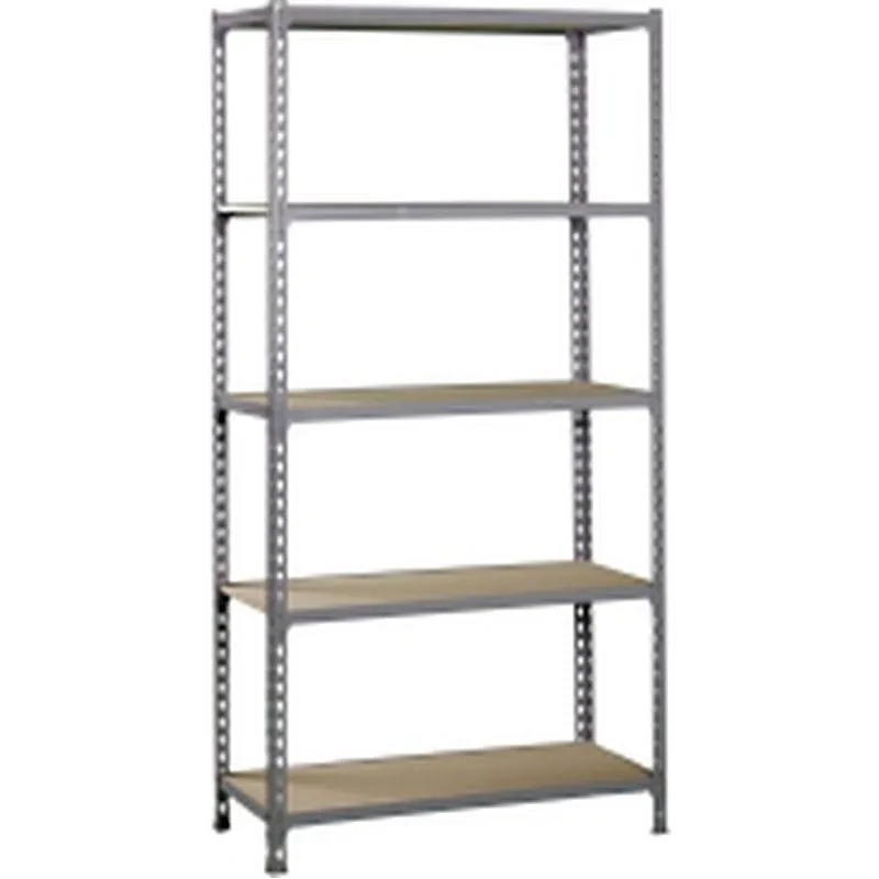 Compra ESTANTERIA METAL 5 ESTANTES MADERA SIN TORNILLOS 180 X 80 X 30 CM GRIS 150KG/EST. SIMONRACK 338100025188035 al mejor precio