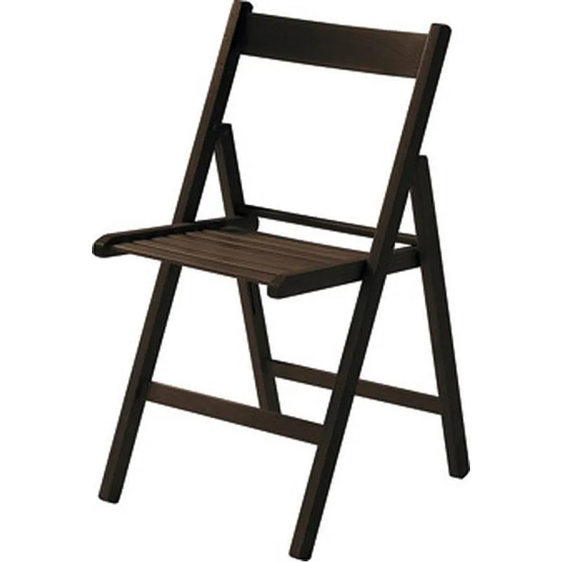 Compra SILLA PLEGABLE DE MADERA HAYA WENGUE AMBIT WENGE al mejor precio