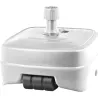 Compra PIE PARASOL RESINA RELLENABLE C/RUEDAS diametro 33-50 MM BLANCO IMPORT NT125262 al mejor precio
