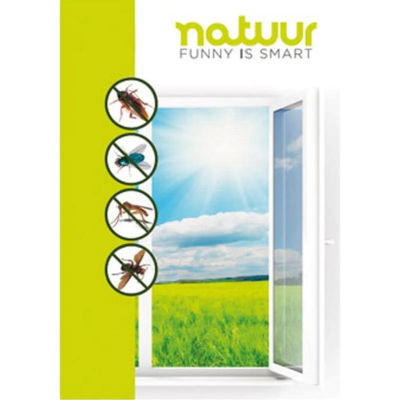 Compra MOSQUITERA VENTANA FIJA FIJACION TEXTIL 170X180 CM NEGRA NATUUR NT125771 al mejor precio