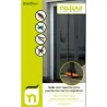 Compra MOSQUITERA PARA PUERTA DOS HOJAS FIJACION TEXTIL 120X220CM NEGRA NATUUR NT125777 al mejor precio