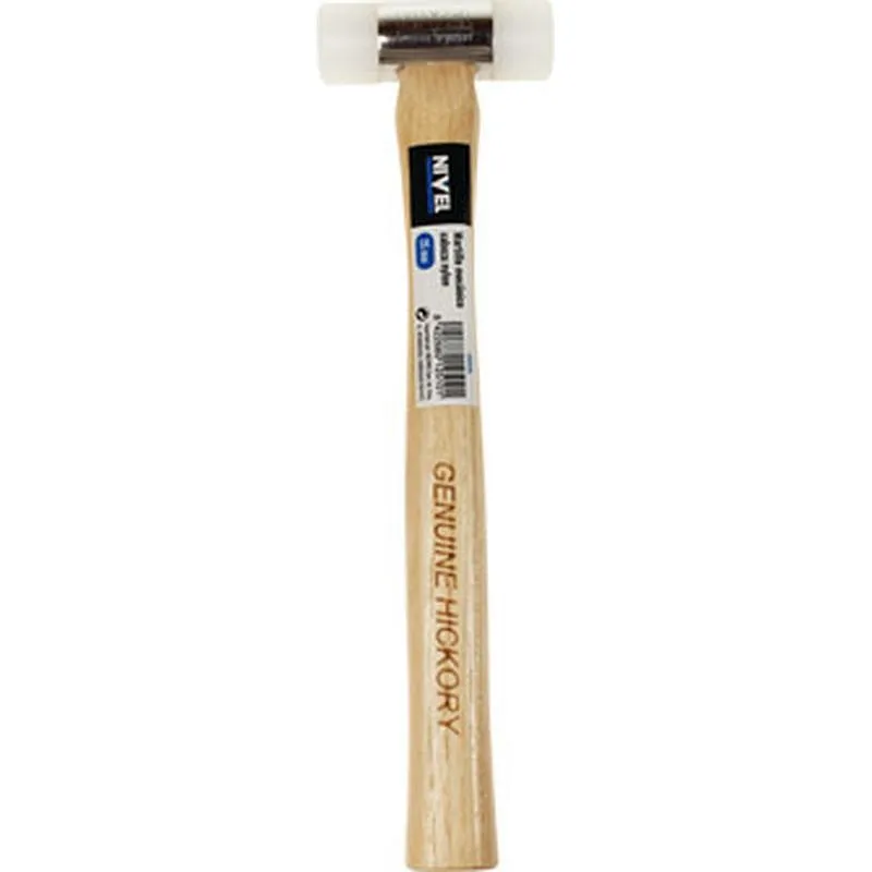 Compra MARTILLO CABEZA NYLON 25 MM MANGO MADERA NIVEL NV127839 al mejor precio