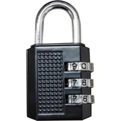 Compra CANDADO COMBINACION PROGRAMABLE NIVEL 30MM NEGRO 60X32X13MM NIVEL NV128202 al mejor precio