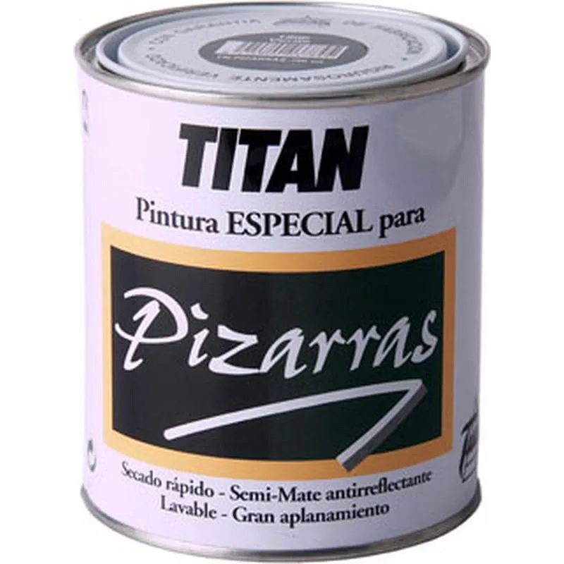 Compra PINTURA SINTETICA PIZARRAS MATE 750 ML VERDE TITAN 01B180634/5805944 al mejor precio