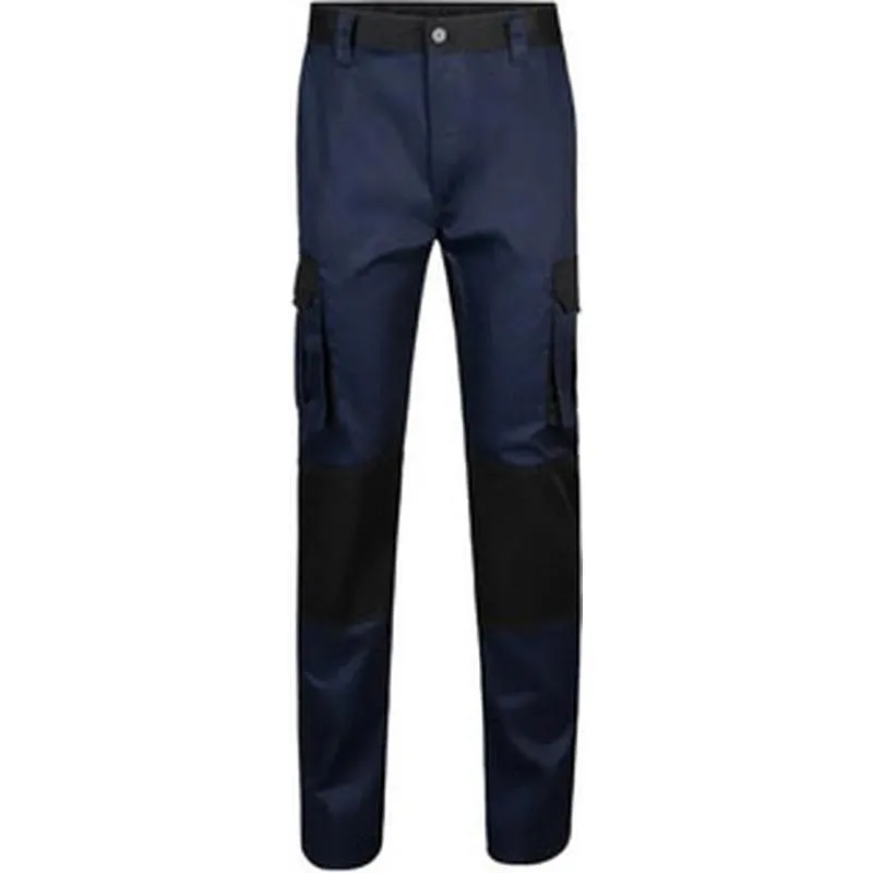Compra PANTALON POLIESTER / ALGODON 240 GR SOLID MATCH NAVY / NEGRO TALLA 54 VELILLA 103020B 61/0 54 al mejor precio