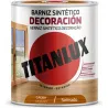 Compra BARNIZ SINTETICO DECORACION SATINADO 750 ML CAOBA TITANLUX M11100434/5809412 al mejor precio
