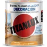 Compra BARNIZ AL AGUA ECOLOGICO DECORACION BRILLANTE 250 ML CASTAÑO TITANLUX M20100114/5809437 al mejor precio