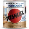 Compra BARNIZ AL AGUA ECOLOGICO DECORACION SATINADO 250 ML INCOLORO TITANLUX M21100014/5809447 al mejor precio