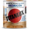 Compra BARNIZ AL AGUA ECOLOGICO DECORACION SATINADO 750 ML CAOBA TITANLUX M21100434/5699626 al mejor precio