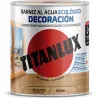 Compra BARNIZ AL AGUA ECOLOGICO DECORACION MATE 250 ML INCOLORO TITANLUX M22100014/5809460 al mejor precio