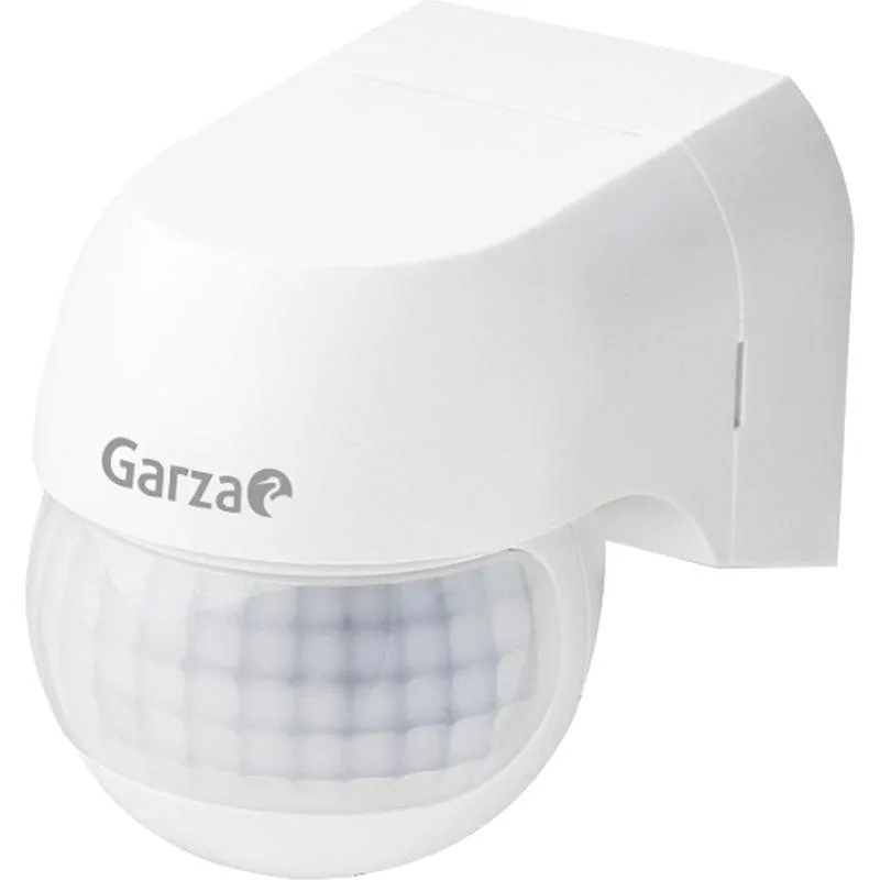 Compra DETECTOR MOVIMIENTO MINI EXTERIOR BLANCO ANGULO 180º 12 MTS REG. CREPUSCULAR GARZA 430068G al mejor precio