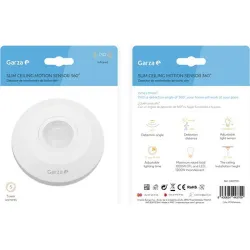 Compra DETECTOR MOVIMIENTO TECHO SUPERFICIE SLIM ANGULO 360º 6 MTS REG. CREPUSCULAR GARZA 430070G al mejor precio