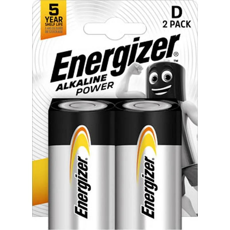 Compra PILA ALCALINA POWER D LR20 1,5V ENERGIZER E302307004 al mejor precio