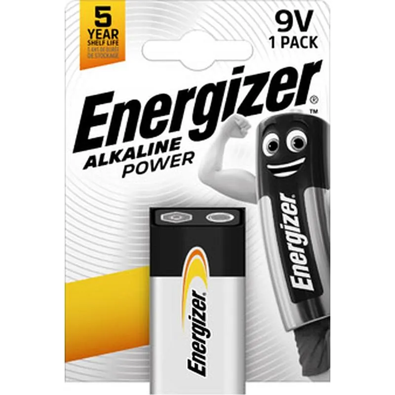 Compra PILA ALCALINA POWER 6LR61 9V ENERGIZER E300127704 al mejor precio