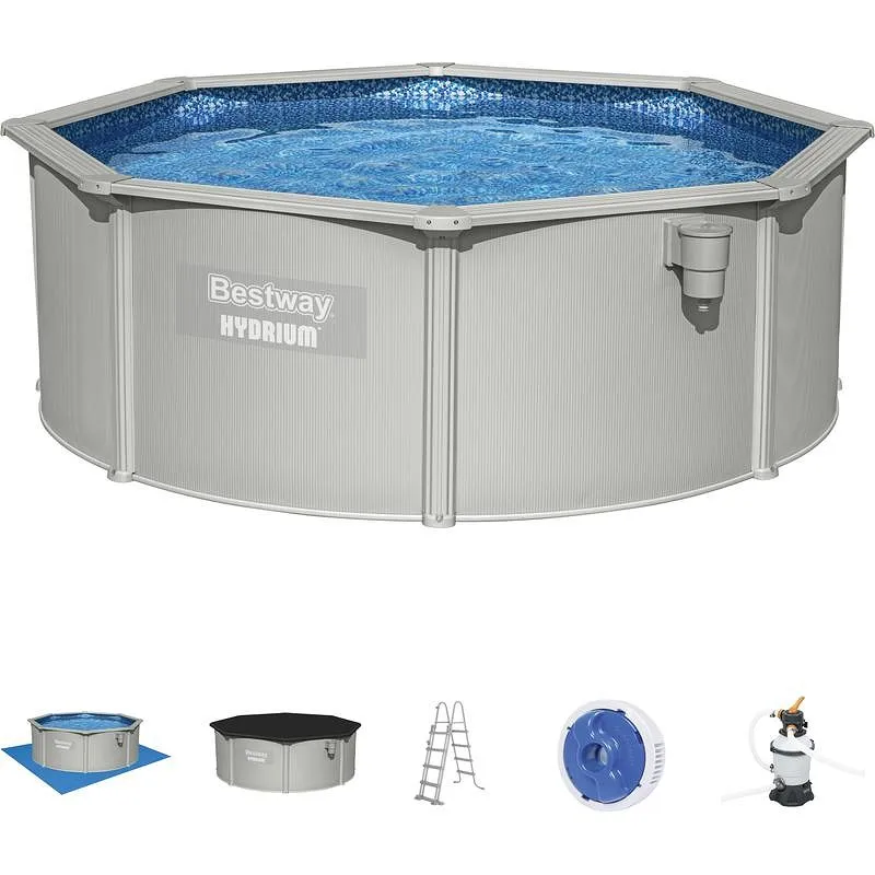 Compra PISCINA REDONDA CHAPA DEPURADORA ARENA POLIESTER 360X120CM BESTWAY 56574 al mejor precio