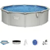Compra PISCINA REDONDA CHAPA AREN POLIESTER/PVC HYDRIUM 460X120CM BESTWAY 56384 al mejor precio